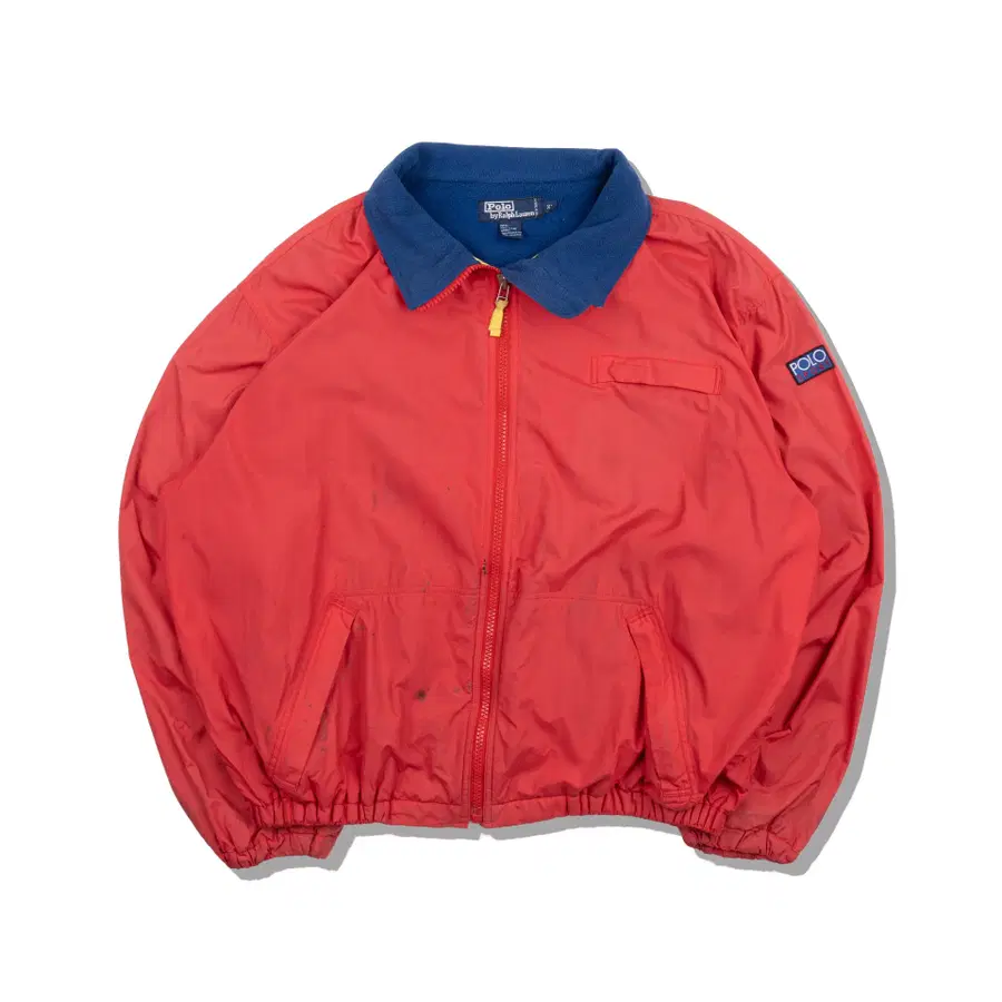 폴로 랄프로렌 90S 레드 플리스안감 자켓