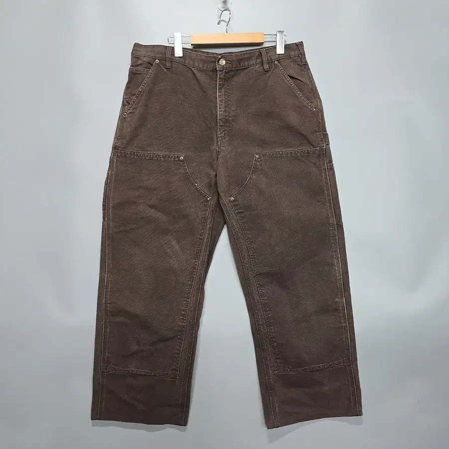 칼하트 Carhartt B136 DKB 더블니 워크 팬츠 다크브라운 36