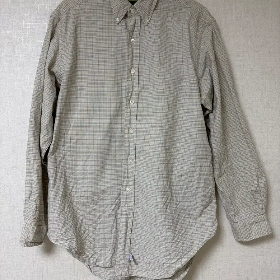 90s 폴로 polo made in usa 일본 원단 체크 셔츠