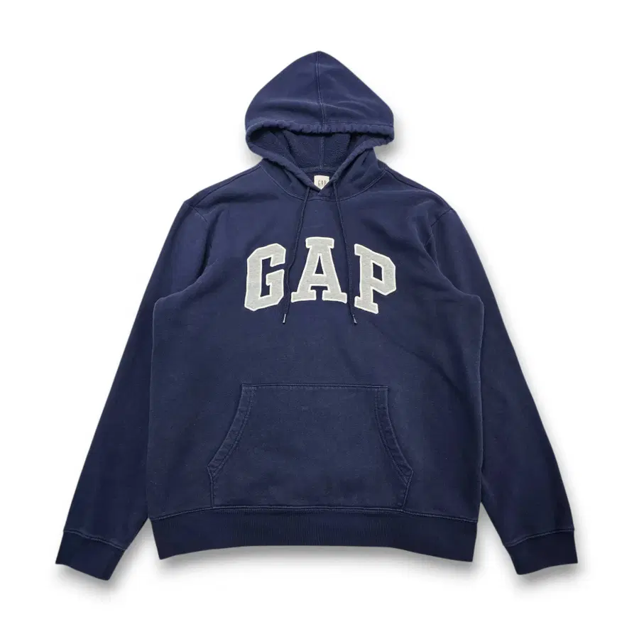 L GAP 갭 아치 자수 로고 네이비 후드티
