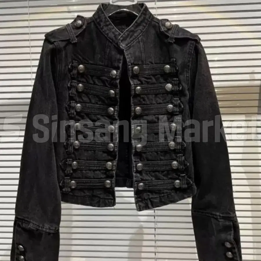 [빠른발송] 빈티지무드 나폴리 청자켓 단추 버튼 데님 봄 점퍼 반응굿