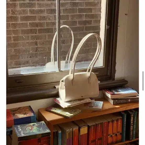 슬로우앤드 LENTO. Baguette Tote Bag cream 숄더백