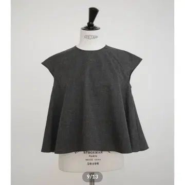[ 미사용 새상품 ] ohga coolset 개더 상의 그레이 상의만