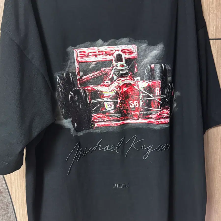 준지 25ss 마이클케이건 오버핏 티셔츠 xs