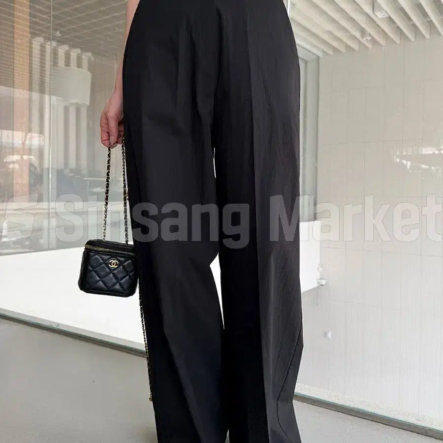 [빠른발송] 차르르 바지 국내 와이드 바스락 집업 골반 베이직 캐주얼 봄
