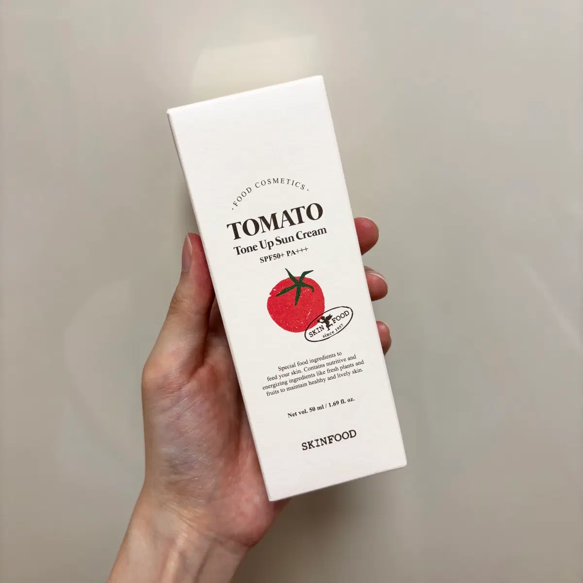 미개봉 새상품 스킨푸드 토마토 톤업 선크림 50ml
