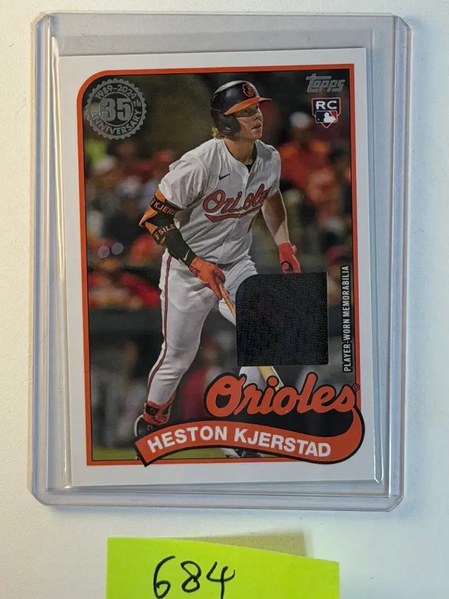 헤스턴 커스터드 RC 렐릭 Topps MLB 야구카드