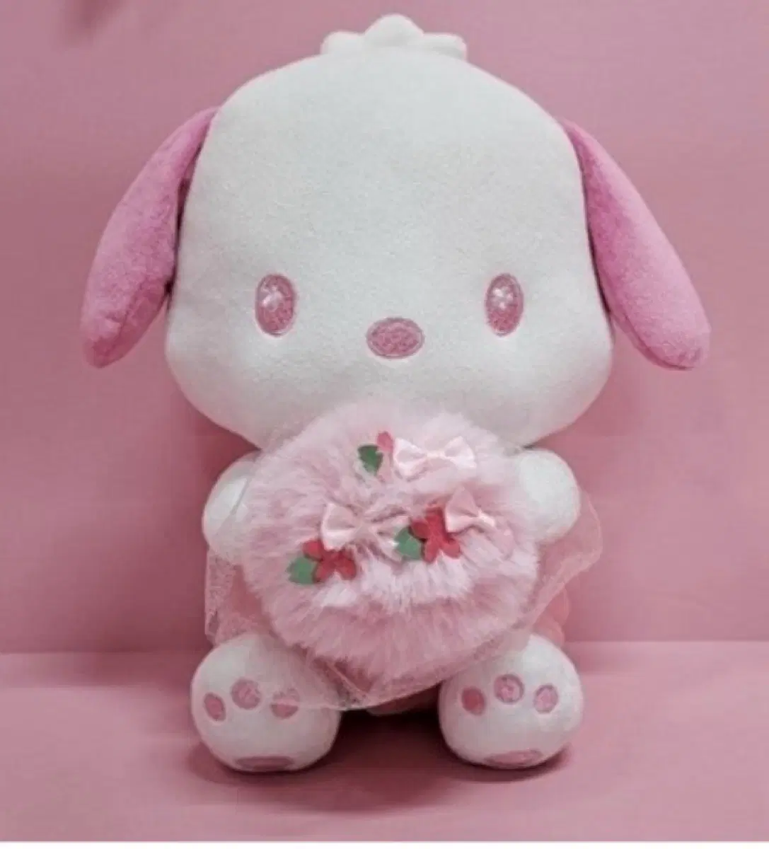 산리오 포차코 인형 체리블라썸 부케 중형 인형 25cm