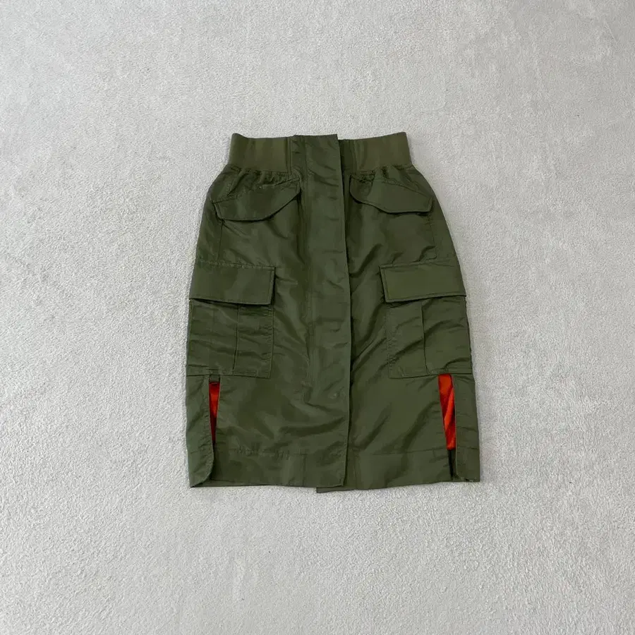 M 사카이 MA-1 나일론 카고 스커트 치마