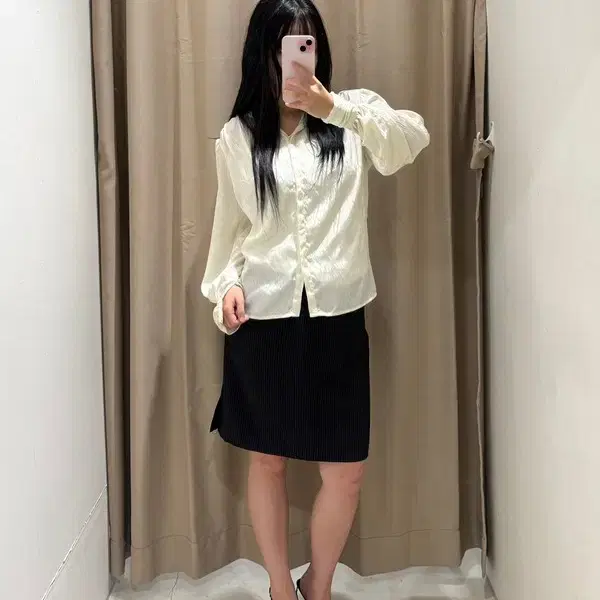 JPN 자카드 블라우스 J1104