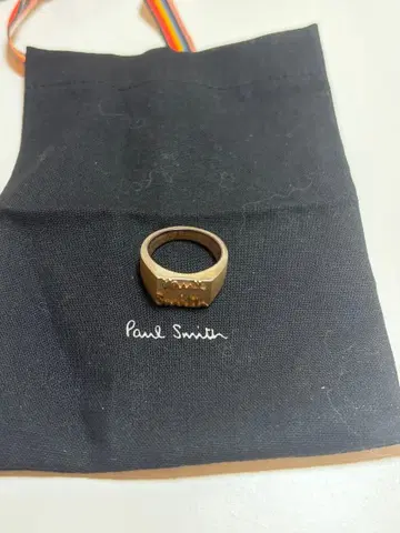 Paul Smith 시그니처 로고 반지