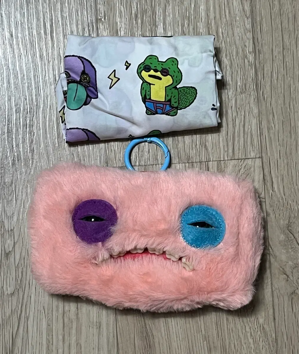 미사용 Fuggler X JAKA 퍼글러 인형 키링 에코백