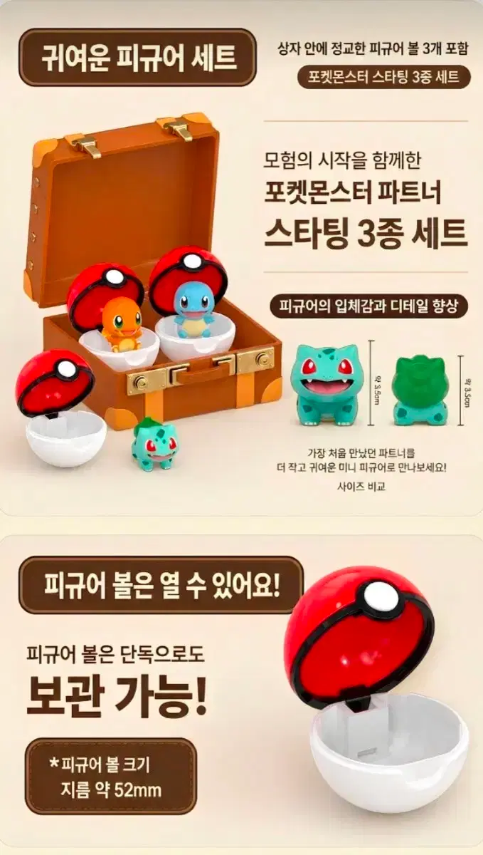 한정판 퍼니즘 포켓몬 30주년 스타팅 2세대 피규어