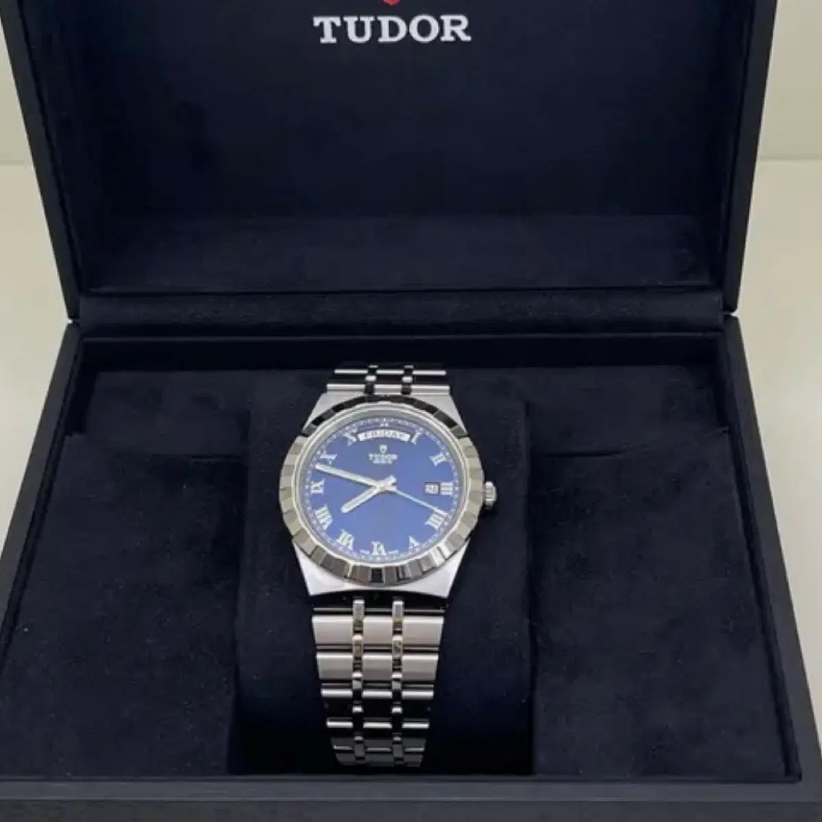 튜더 로얄 T603 41mm 스틸 브레이슬릿 실버 블루