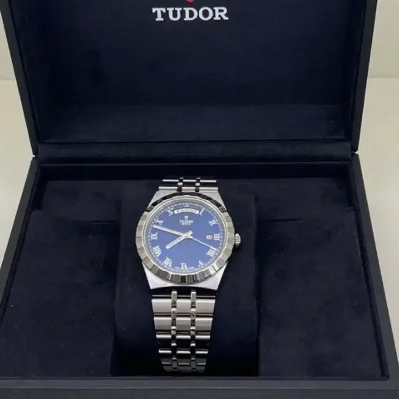 튜더 로얄 T603 41mm 스틸 브레이슬릿 실버 블루