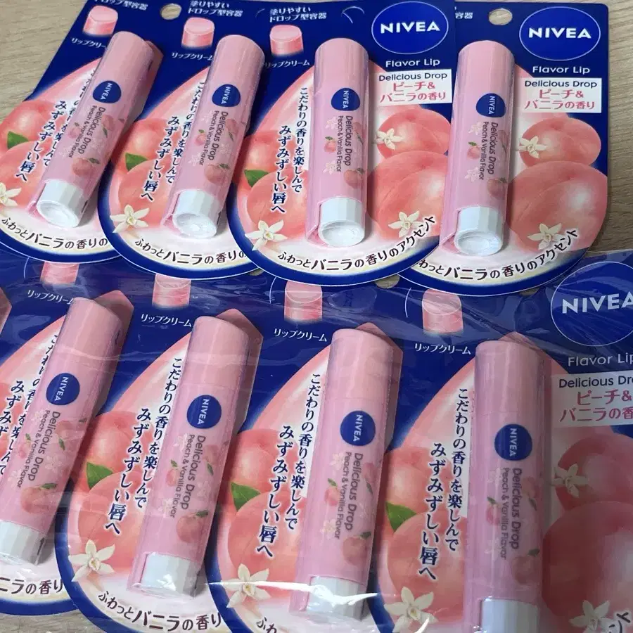 일본 니베아 복숭아 립밤