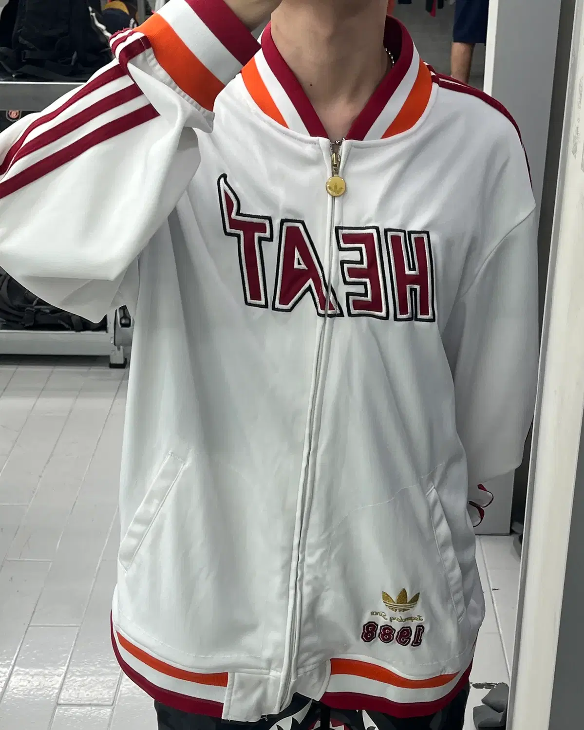 (L) NBA 마이애미 히트 레전더리 트랙탑 자켓 블랙