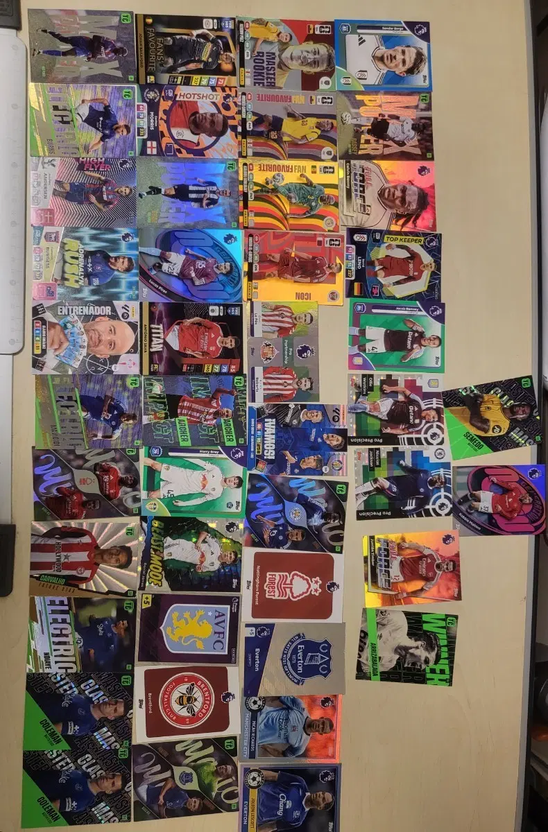 panini topps 축구 카드