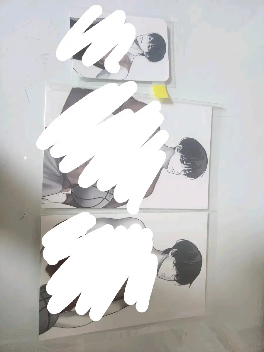[무료나눔] 가비지타임 열감지 엽서&포카