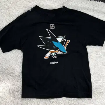 리복 NHL 산호세 샤크스 티셔츠 블랙 L