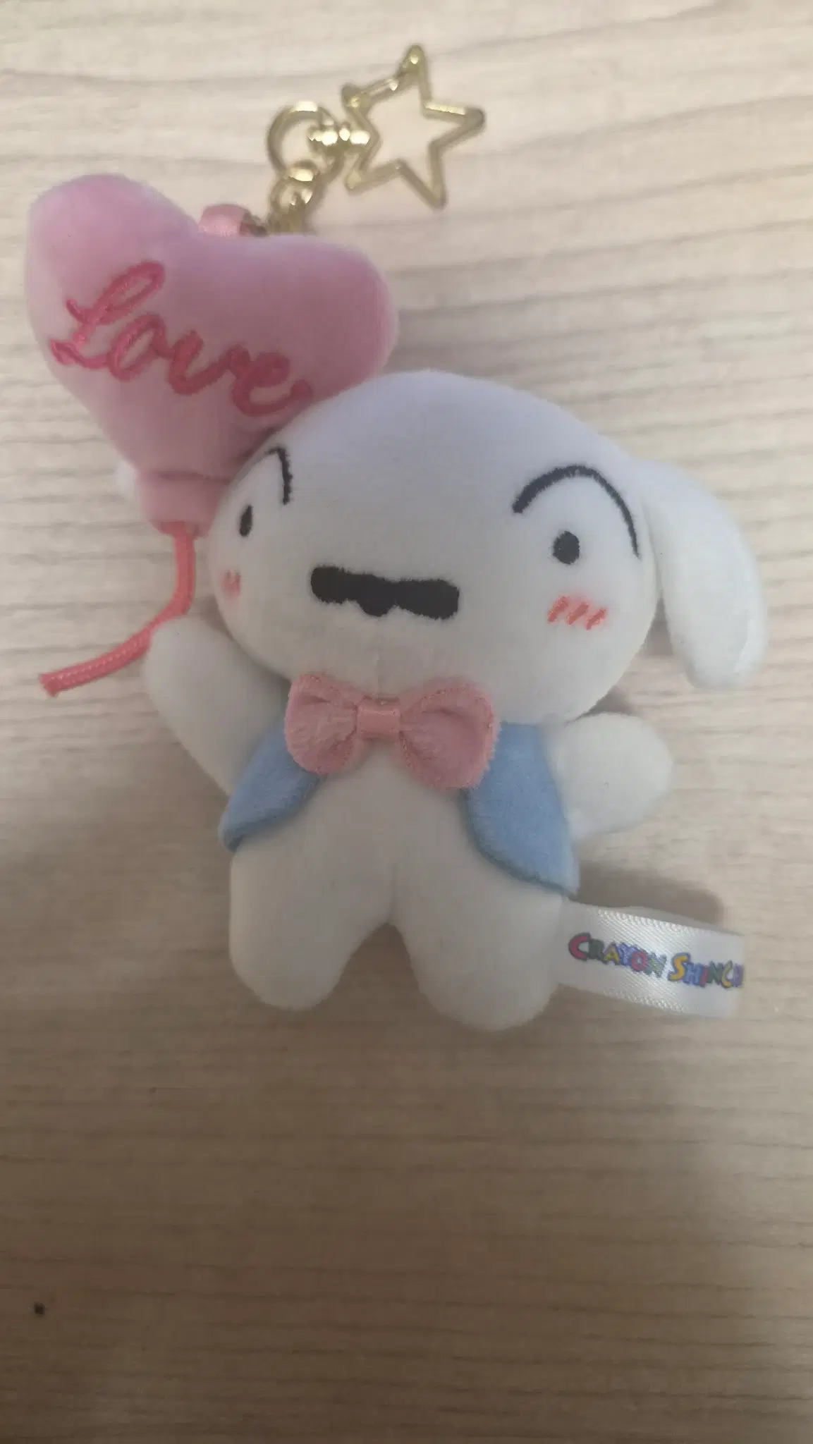 흰둥이 하트 풍선 인형