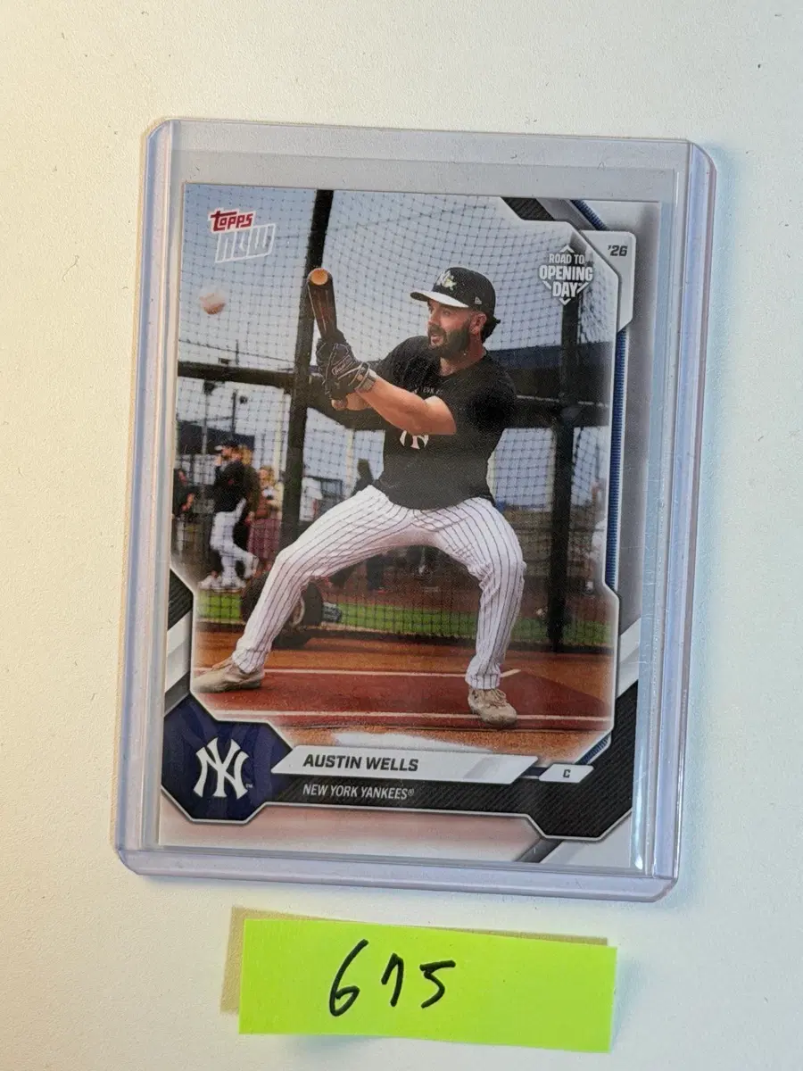 오스틴 웰스 Topps Now MLB 야구카드