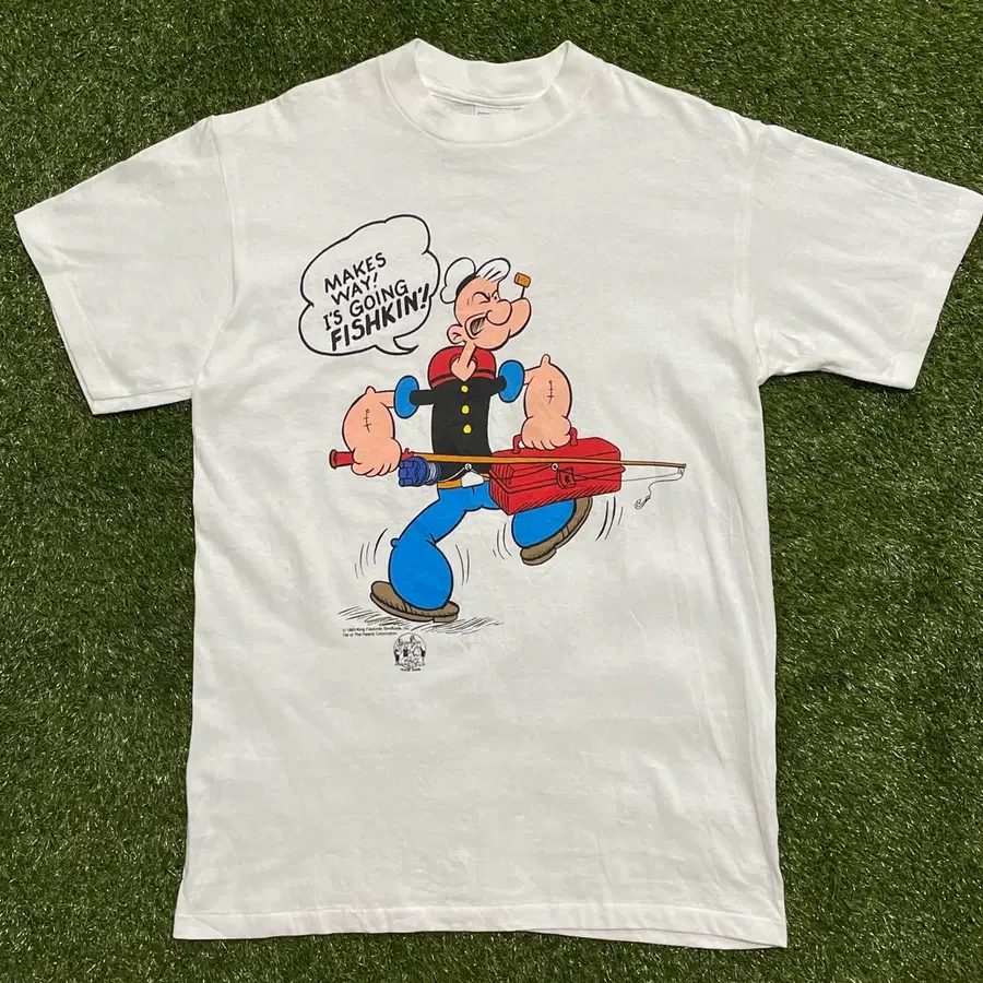 90s 빈티지 뽀빠이 반팔티