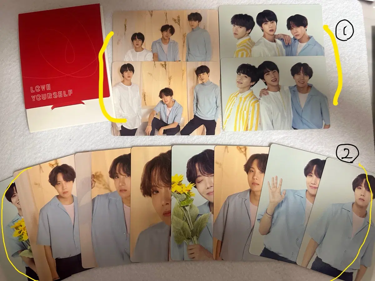 방탄 공식 콘서트 굿즈(포카) 판매합니다!