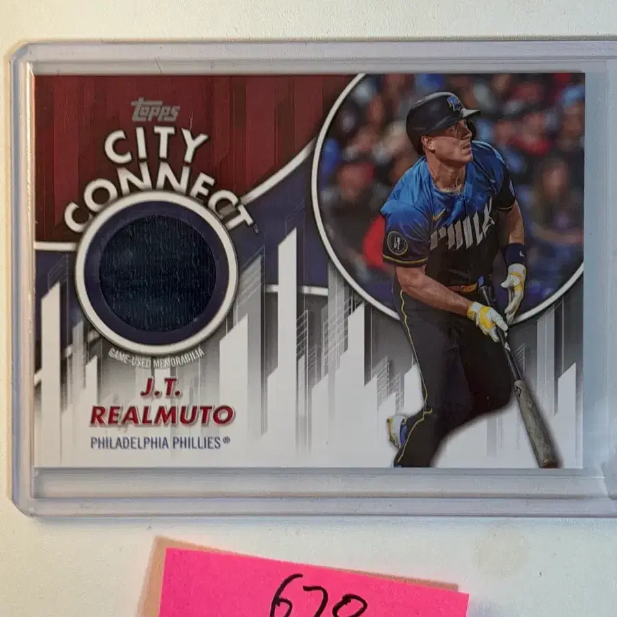 J.T. 리얼무토 렐릭 Topps MLB 야구카드