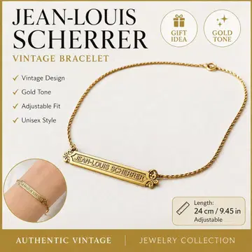 JEAN-LOUIS SCHERRER 빈티지 팔찌 골드