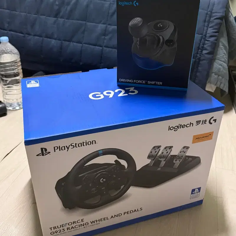 로지텍 G923 레이싱 휠 + 시프터 세트