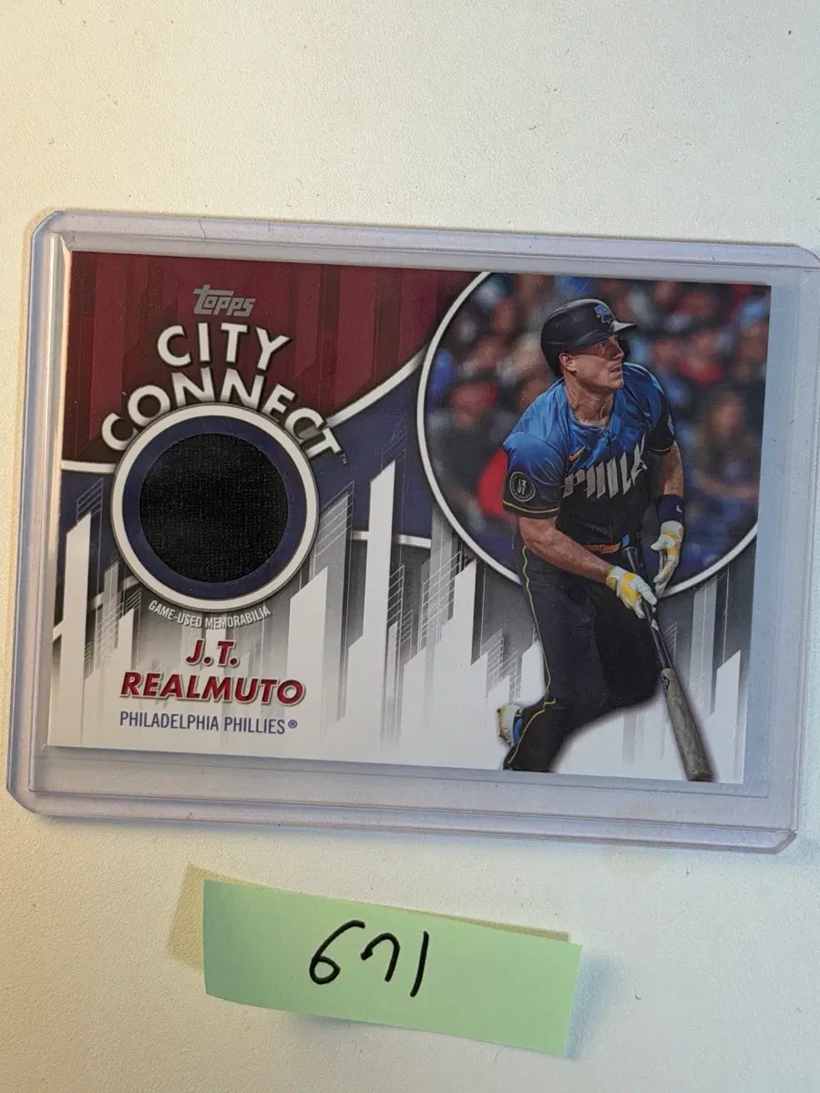J.T. 리얼무토 렐릭 Topps MLB 야구카드