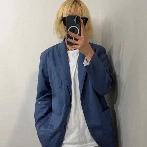 S 겐조 빈티지 코튼 테일러드 블레이저