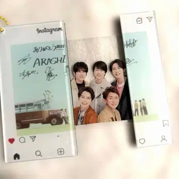 아라시 ARASHI 아크릴 개폐식 체인 홀더 인스타그램풍 새상품급입니다!