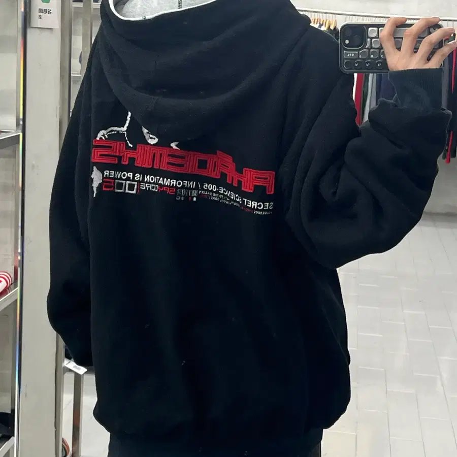 (2XL) 아카데믹스 00s 플리스 리버시블 후드집업 자켓