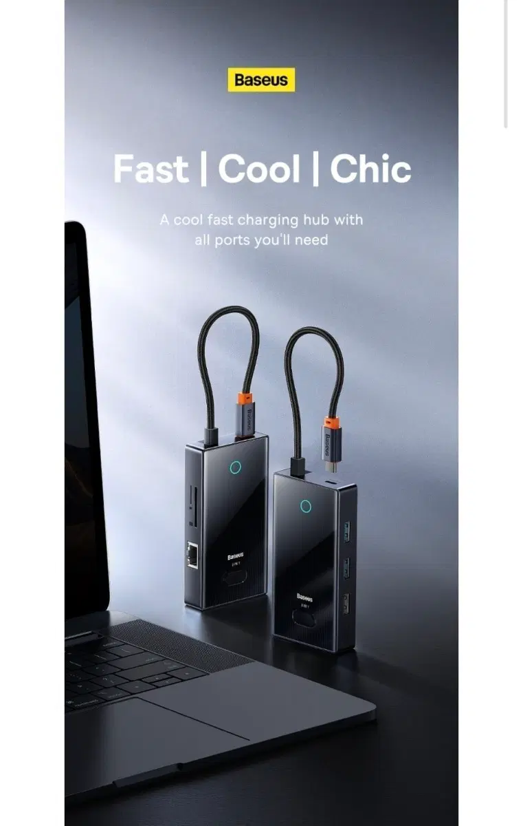 Baseus C타입 8 in 1 멀티 허브