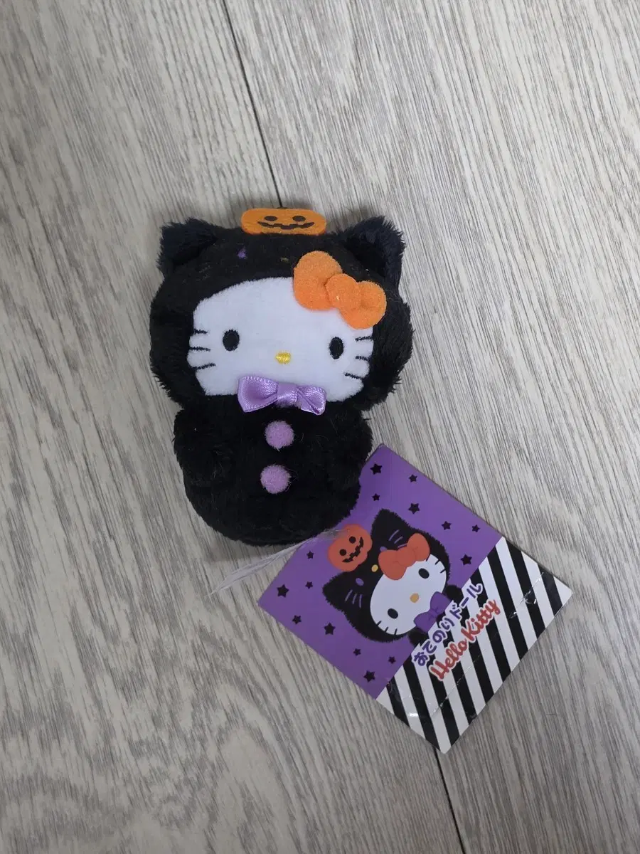 산리오 헬로키티 키티 할로윈 시즌 고양이 네코 오테노리 마스코트