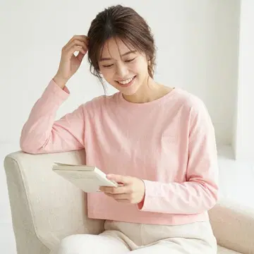 피에르 가르뎅 FRAY I.D 풀오버 핑크 엠보싱 면