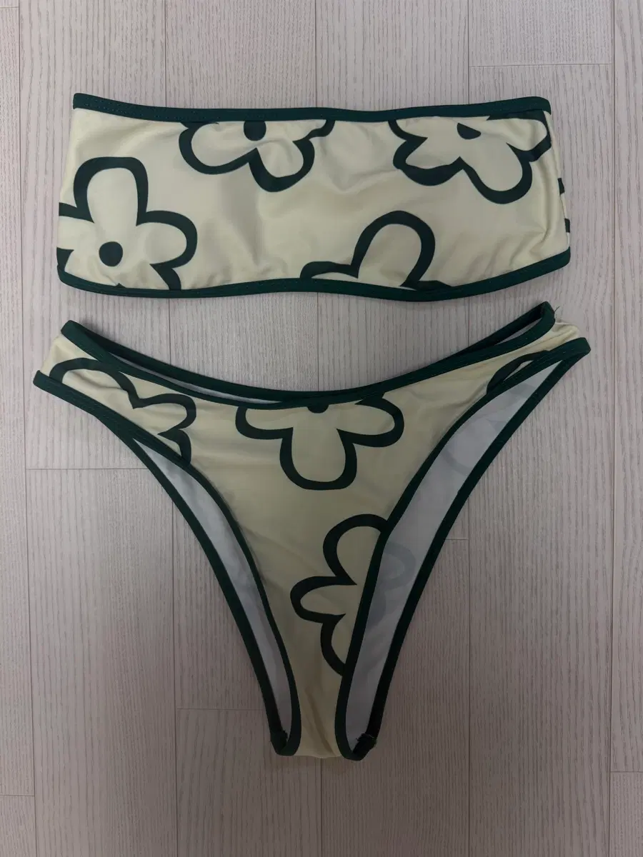 플라워 패턴 비키니