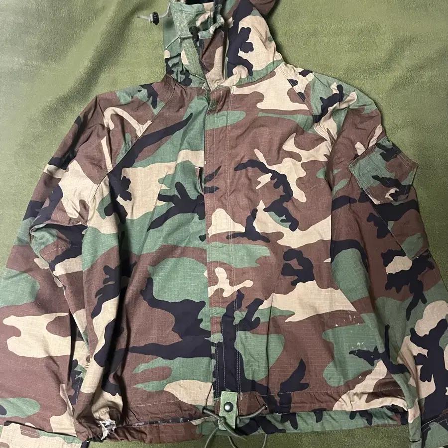 미군 오리지널 *우드랜드(Woodland) 패턴의 화생방 방호의(JSLIST / GAS Protective Jacket)