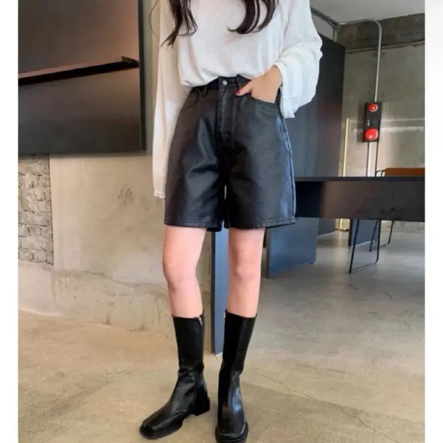 가죽 5부 팬츠 판매