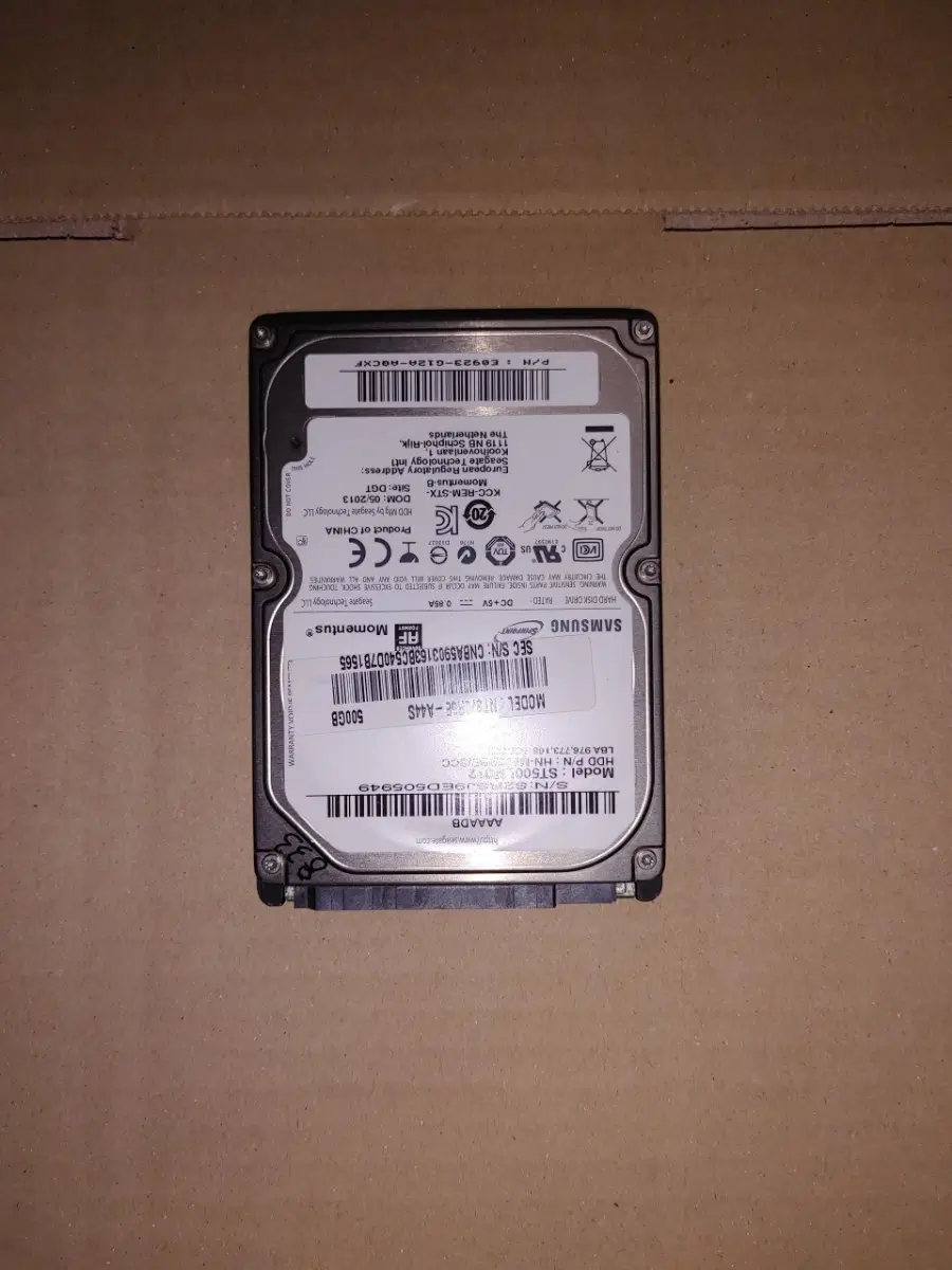 삼성 모멘터스 500GB 노트북용HDD