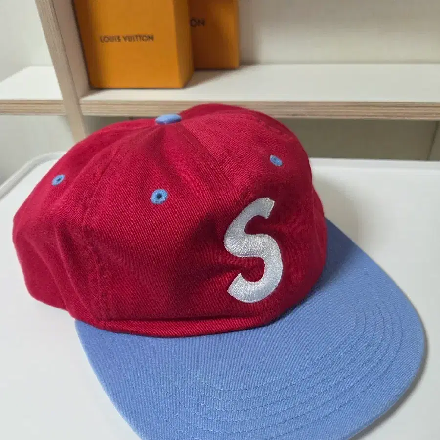 슈프림 s 로고 6패널 볼캡