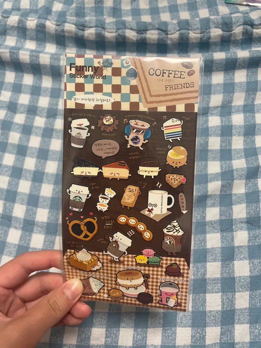 고전) Funny Sticker World 커피 베이커리 스티커