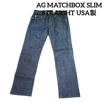 AG MATCHBOX SLIM STRAIGHT USA제 데님 30 다크 네이비