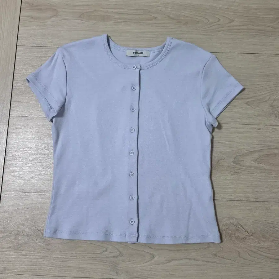 에잇세컨즈 반소매 골지 가디건 M