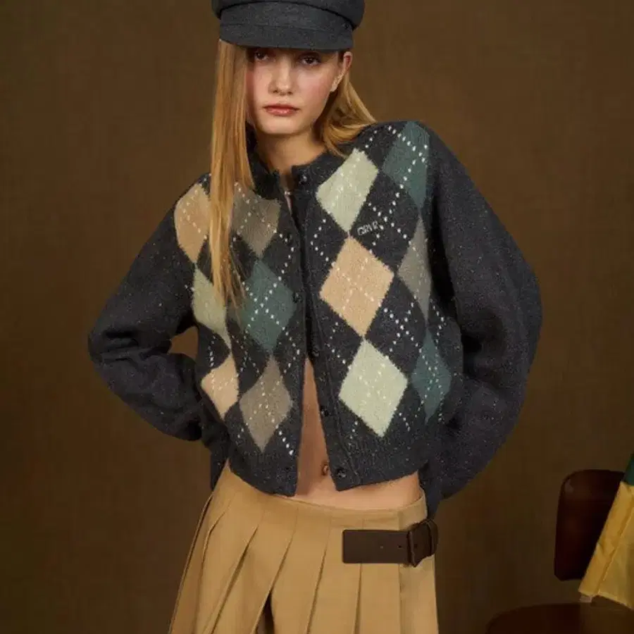 그로브 아가일 가디건 ARGYLE CARDIGAN