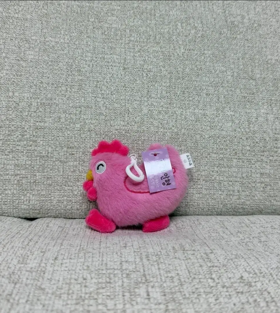 향기 닭 키링 인형