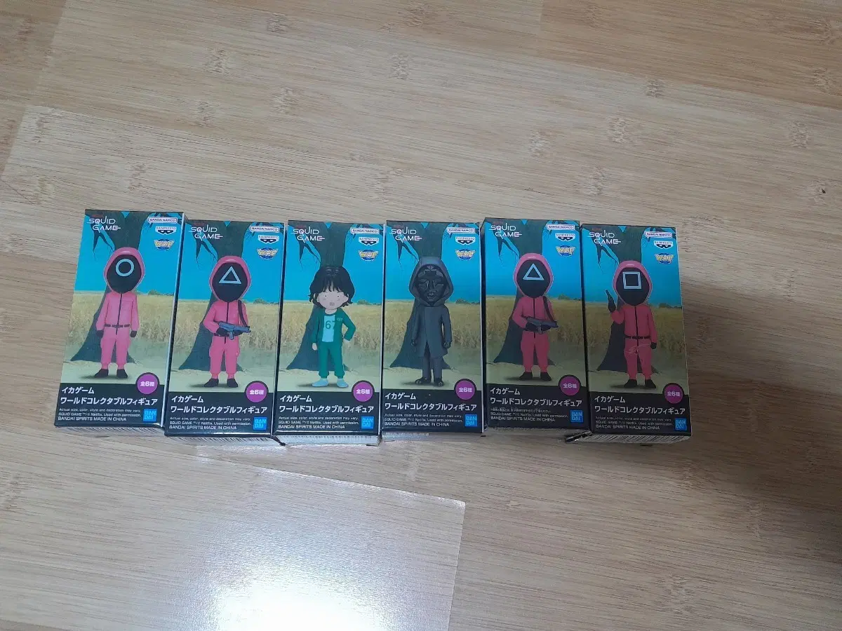 오징어게임 월콜 6종