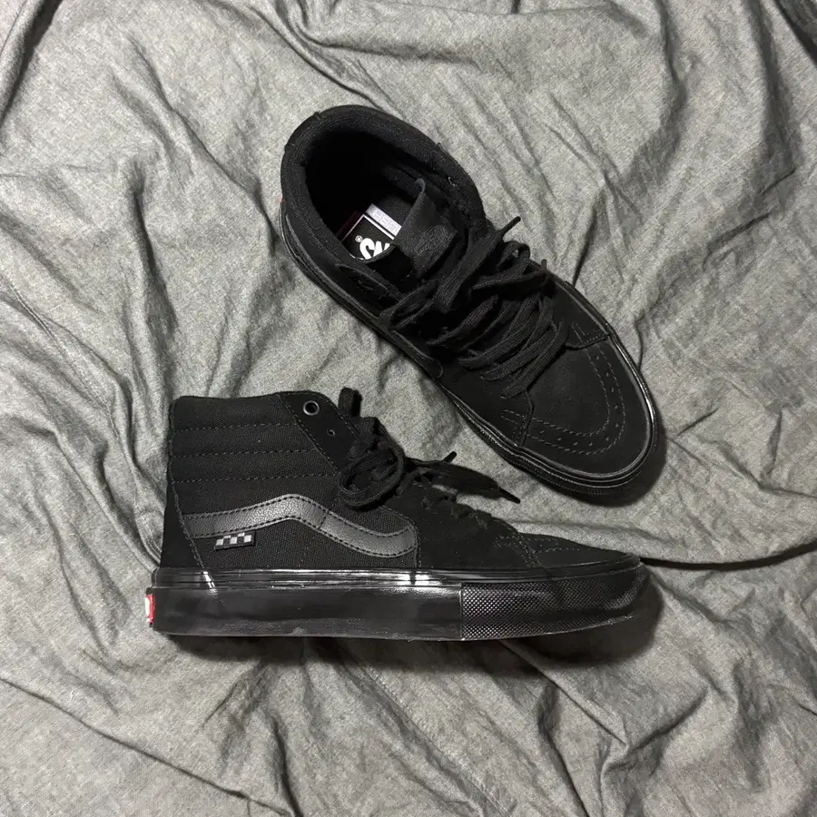 Vans Skate Sk8-Hi Triple Black Sz 6.5(245)